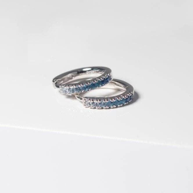 White Zirconia Ellera Medio Earrings SJ-E2859-GBL