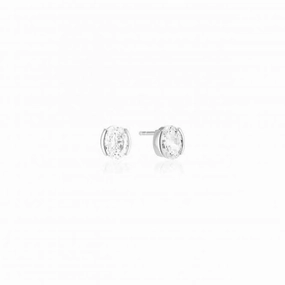 White Zirconia Ellisse Carezza Earrings SJ-E2350-CZ