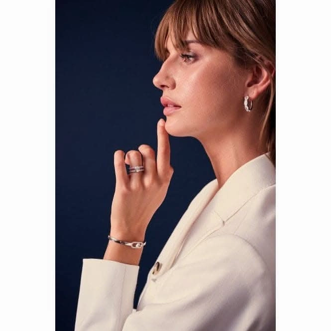 White Zirconia Ellisse Carezza Piccolo Ring SJ-R2357-CZ