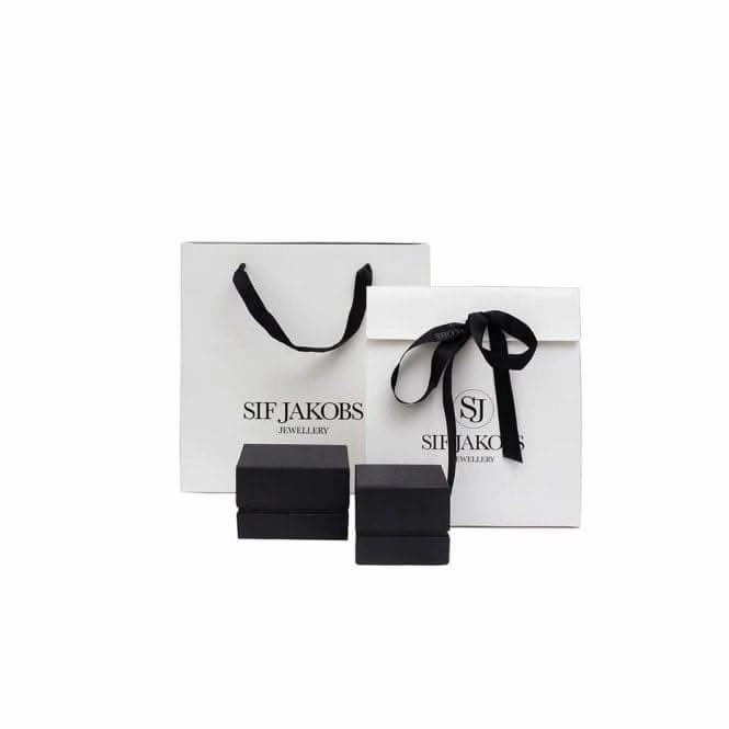 White Zirconia Ellisse Piccolo Earrings SJ-E2312-CZ-YG