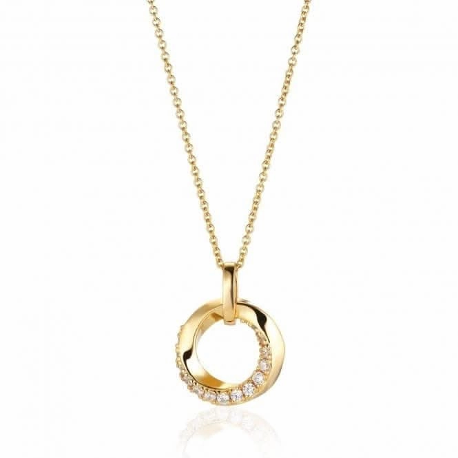 White Zirconia Ferrara Pendant SJ-P1211-CZ-SG38-45