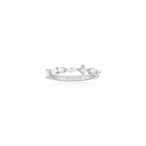 White Zirconia Freshwater Pearl Adria Piccolo Ring SJ-R12260-PCZ