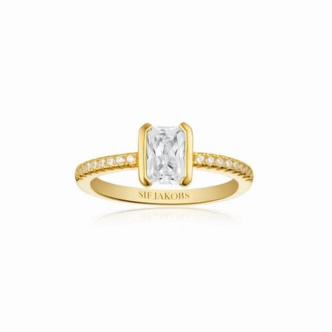 White Zirconia Roccanova Piccolo Ring SJ-R42266-CZ-YG