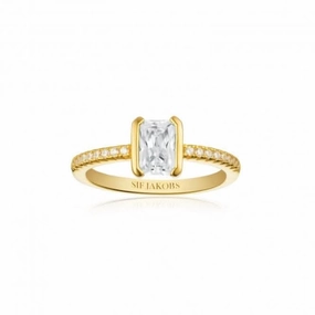 White Zirconia Roccanova Piccolo Ring SJ-R42266-CZ-YG