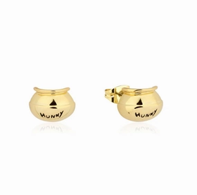 Winnie the Pooh - Honey Pot - Gold & Silver Stud Earrings