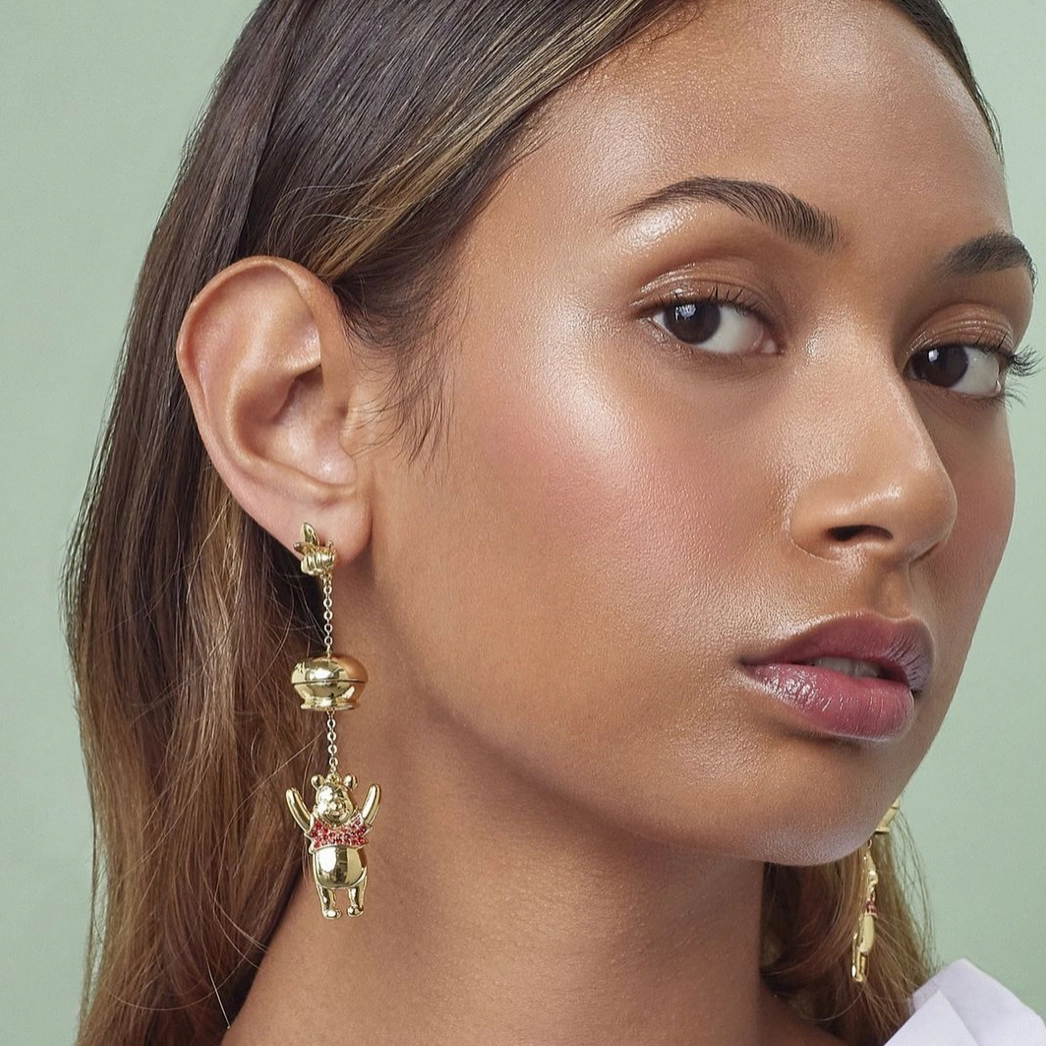 Winnie the Pooh-  Winnie Drops - Gold Necklace & Earrings