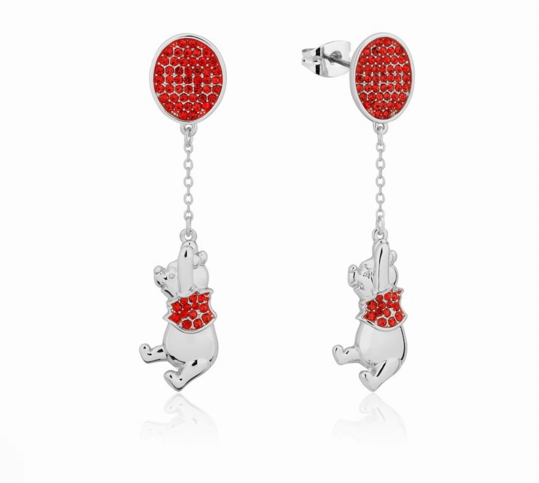 Winnie the Pooh-  Winnie Drops - Silver Necklace & Earrings