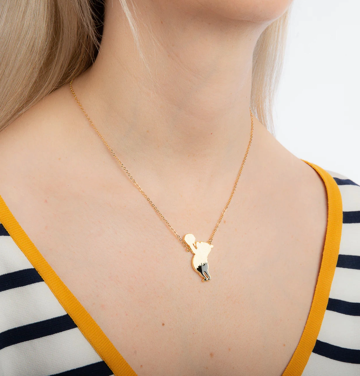 Winnie the Pooh Hunny Drip Necklace - Gold & Silver