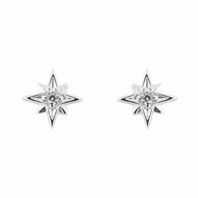 Zirconia Starburst Earrings E6237C